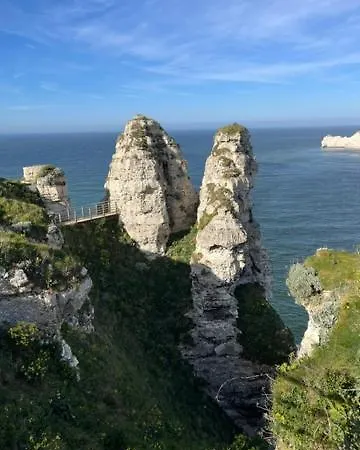 Le Bleu Infini - Vue Mer, Falaises, Centre Lägenhet *