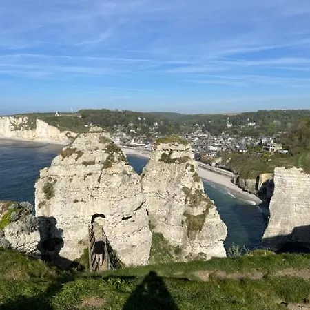 Le Bleu Infini - Vue Mer, Falaises, Centre Lägenhet Étretat